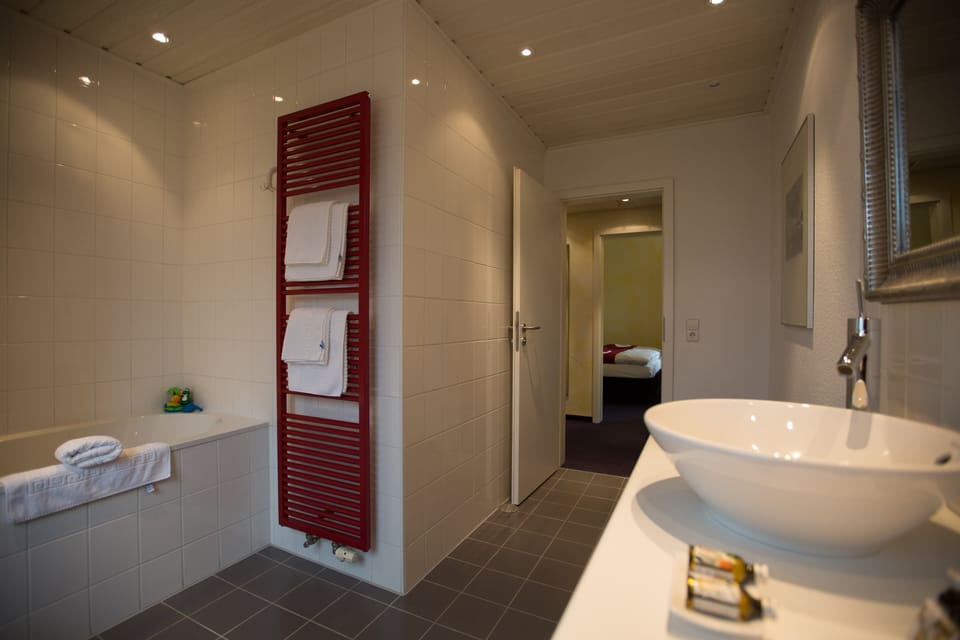 Studio Suite | Bathroom | Shower, free toiletries, hair dryer, bathrobes