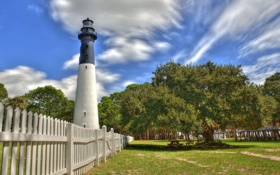 Hinting Island State Park Lighthouse less than 10 minutes away from cottage