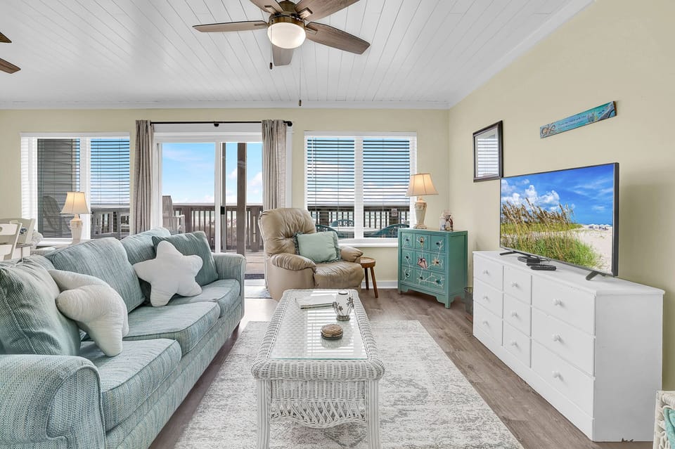 Living room view from master bedroom