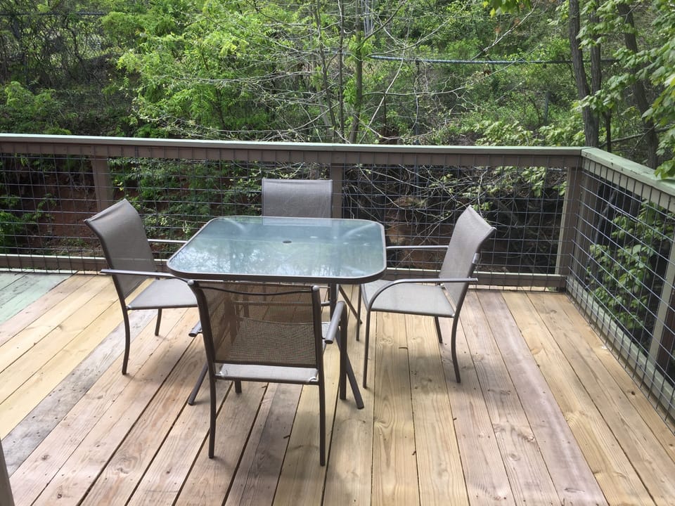 private porch off of  bedroom