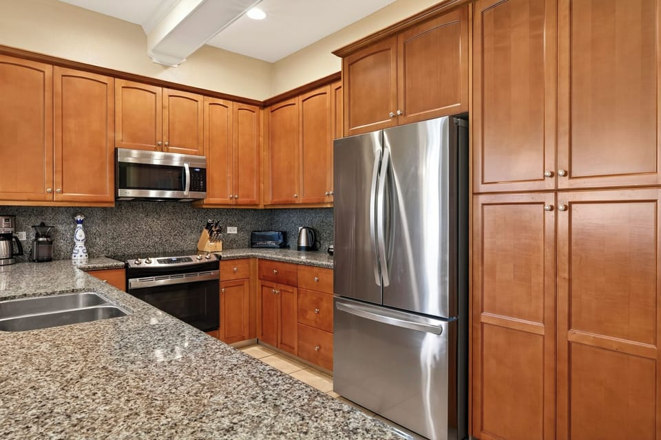 Kitchen; full pantry on the right.