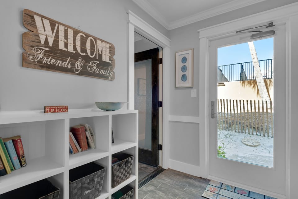 First floor suite has a privacy door on left & a hallway door that goes outside