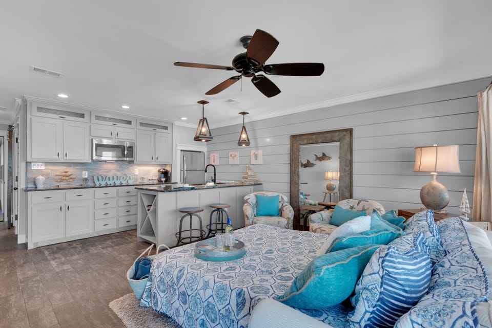 First floor suite has a sofa bed, mattress pad in closet with pillows & linens