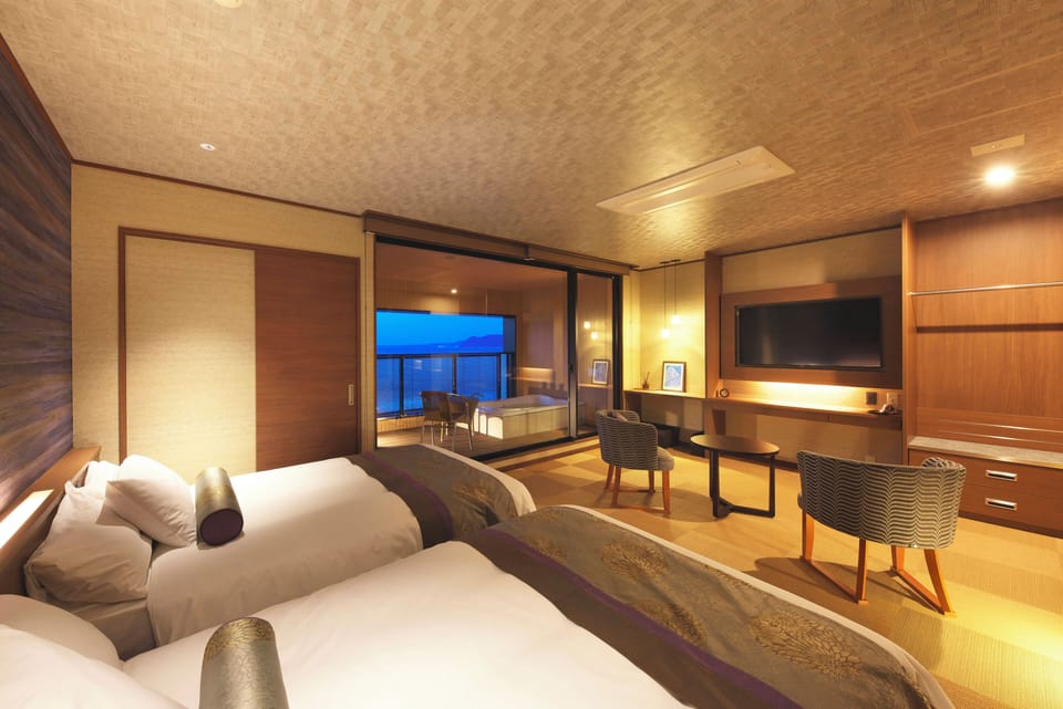 Ocean View Haruka Room | In-room safe, free WiFi, bed sheets