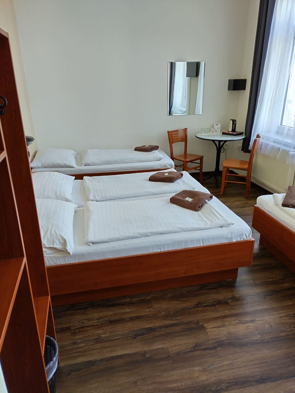 Quadruple Room, Private Bathroom | Desk, blackout drapes, WiFi (free), bed sheets