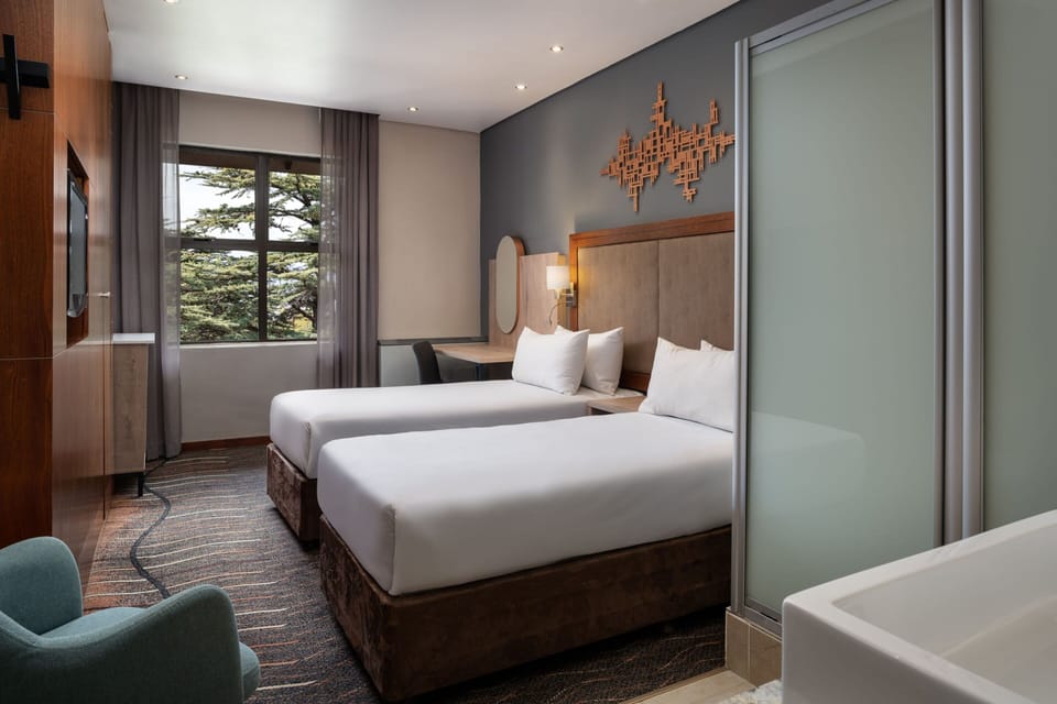 Room, 2 Twin Beds | In-room safe, desk, laptop workspace, blackout drapes