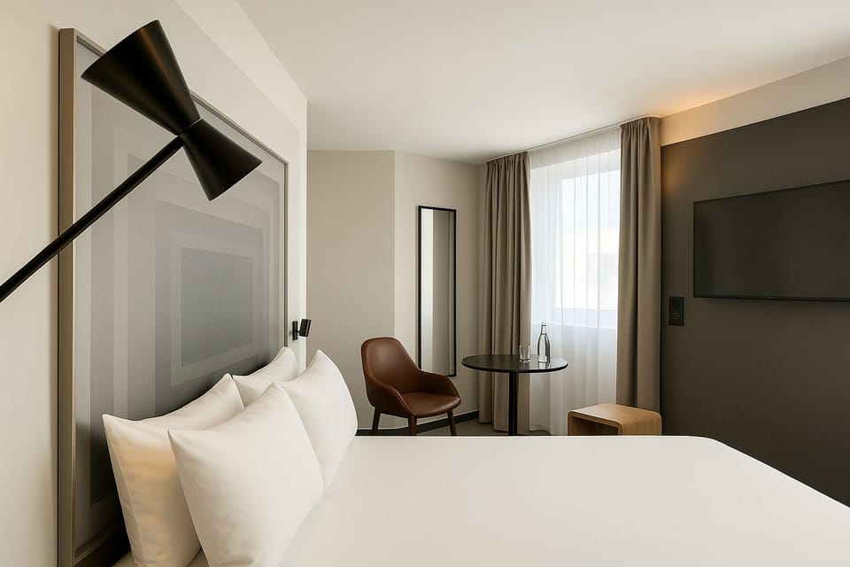 Standard Room, 1 Double Bed | Desk, laptop workspace, soundproofing, free cribs/infant beds