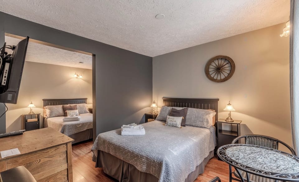 Family Double Room, 2 Double Beds, Private Bathroom | Individually decorated, individually furnished, free WiFi, bed sheets