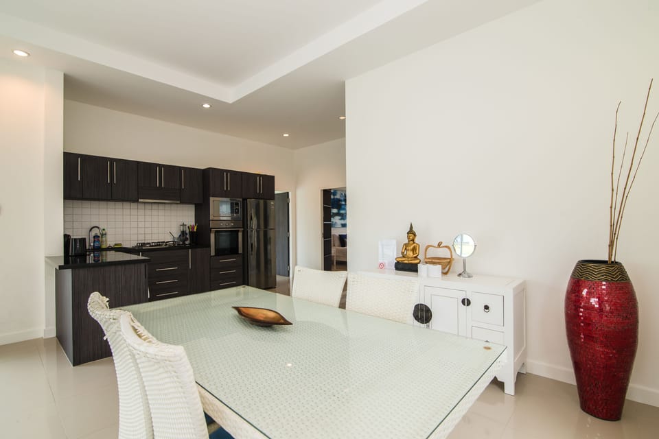 Four Bedrooms - Private Pool Villa | Living area | Flat-screen TV