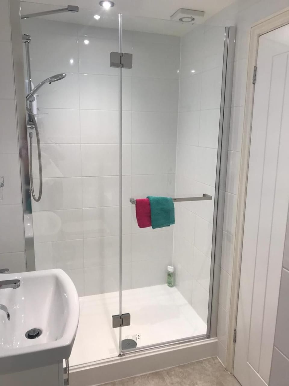 Hair dryer, towels