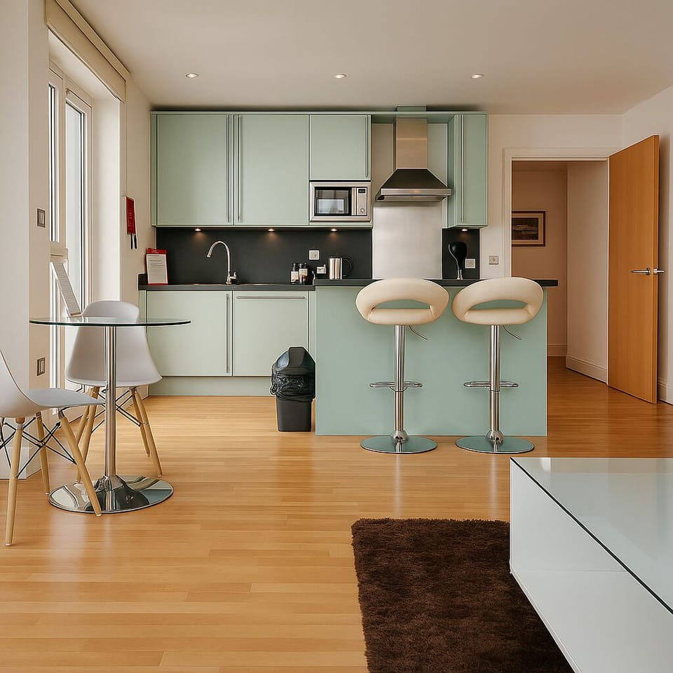 Executive Apartment, 1 Bedroom, City View | Living area | Flat-screen TV