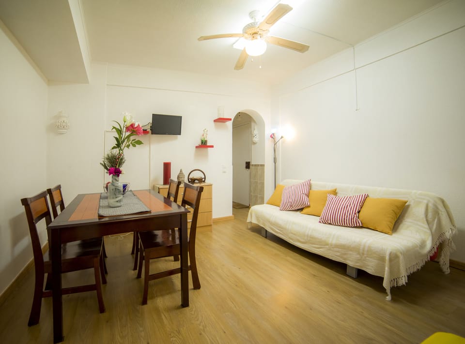 Apartment, 1 Bedroom | Living area | Flat-screen TV