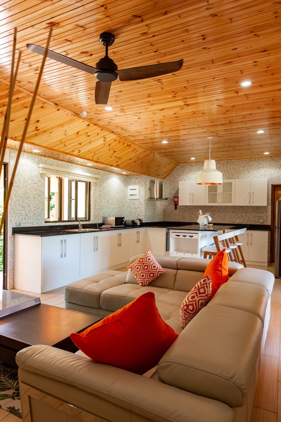 Luxury Penthouse | Living area | Plasma TV, fireplace