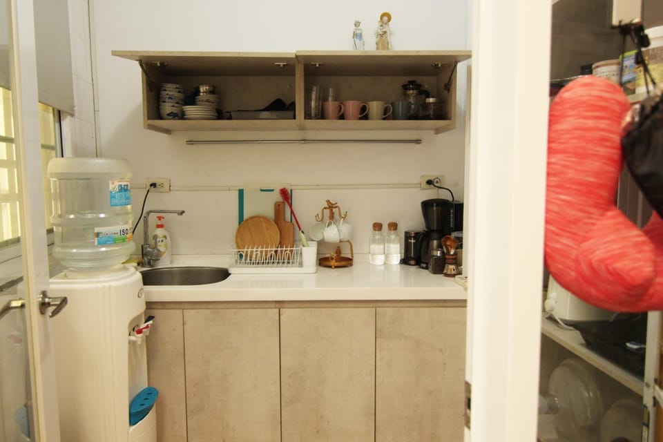 Shared fridge, microwave
