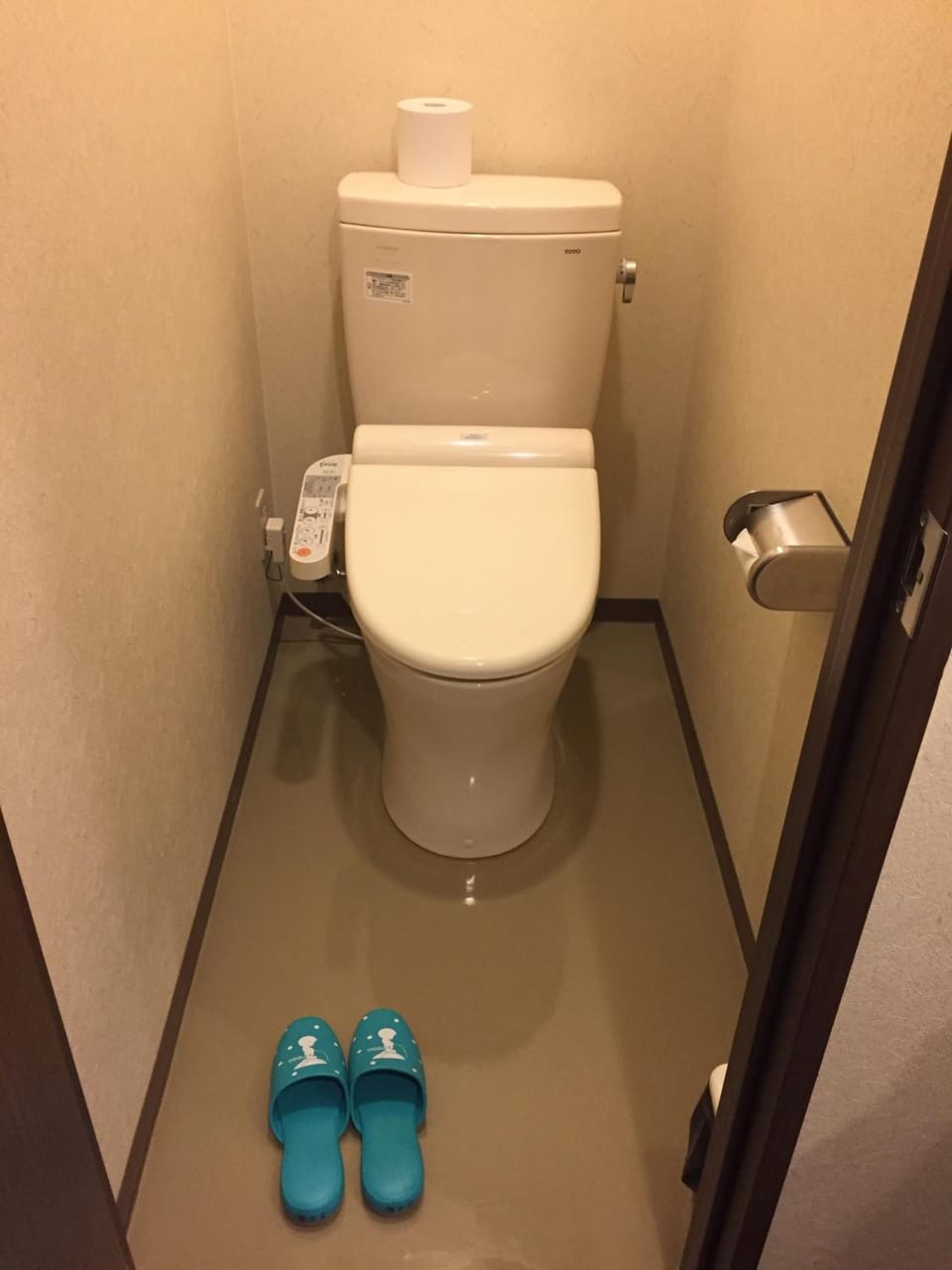 Free toiletries, hair dryer, slippers, electronic bidet