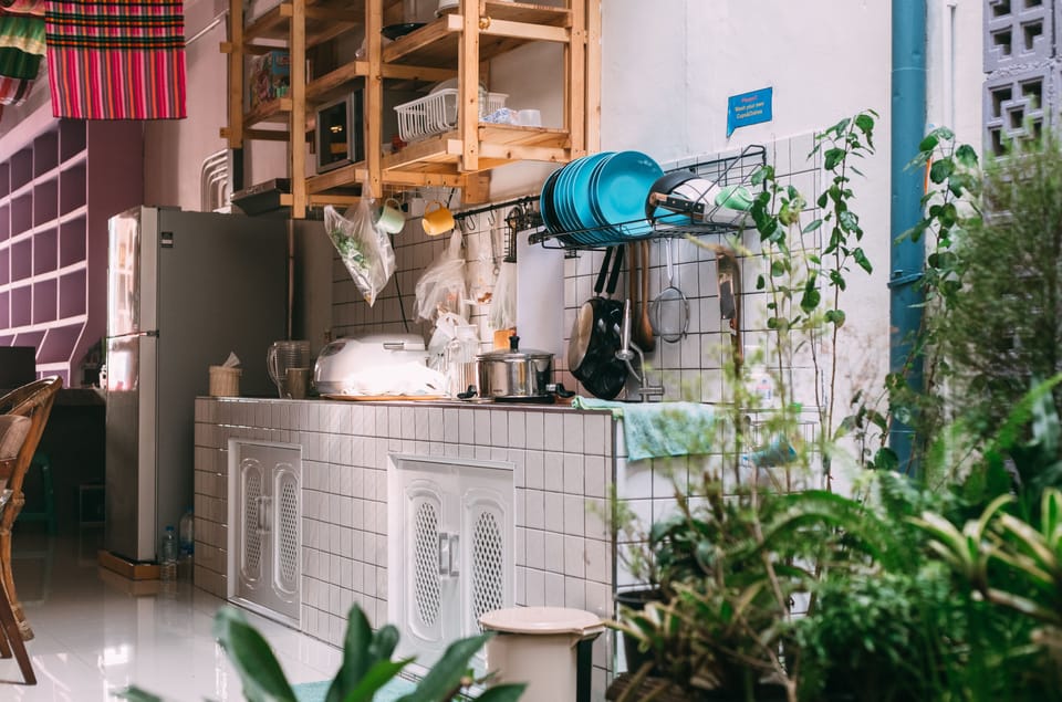 Shared fridge, microwave