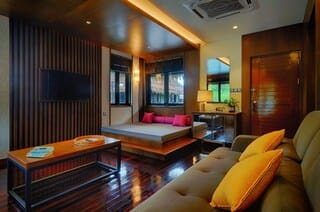 Breeze Villa | Living room | 32-inch LCD TV with premium channels, TV, DVD player