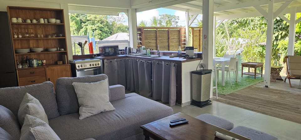 Elite Bungalow, 1 Queen Bed with Sofa bed, Private Bathroom-Adult Only. | Private kitchen | Espresso maker, coffee/tea maker, electric kettle, toaster oven