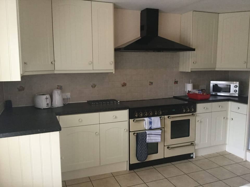 Apartment | Private kitchen | Full-size fridge, microwave, oven, stovetop
