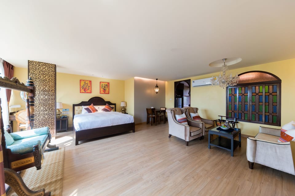 Honey Double Room | 1 bedroom, premium bedding, individually decorated, desk