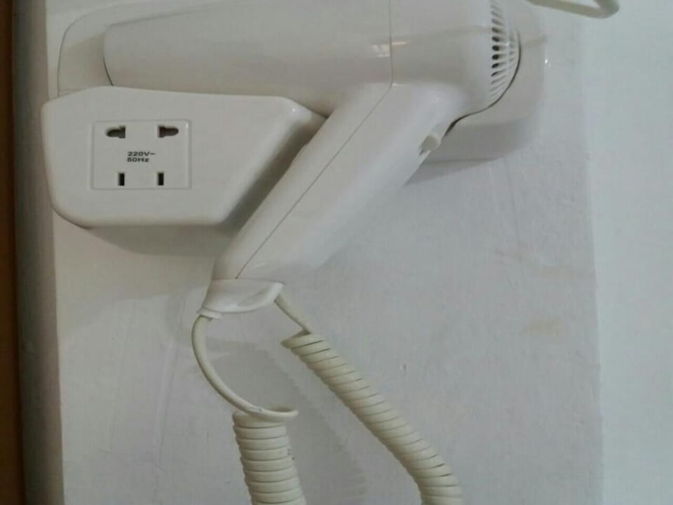 Shower, free toiletries, hair dryer, bidet