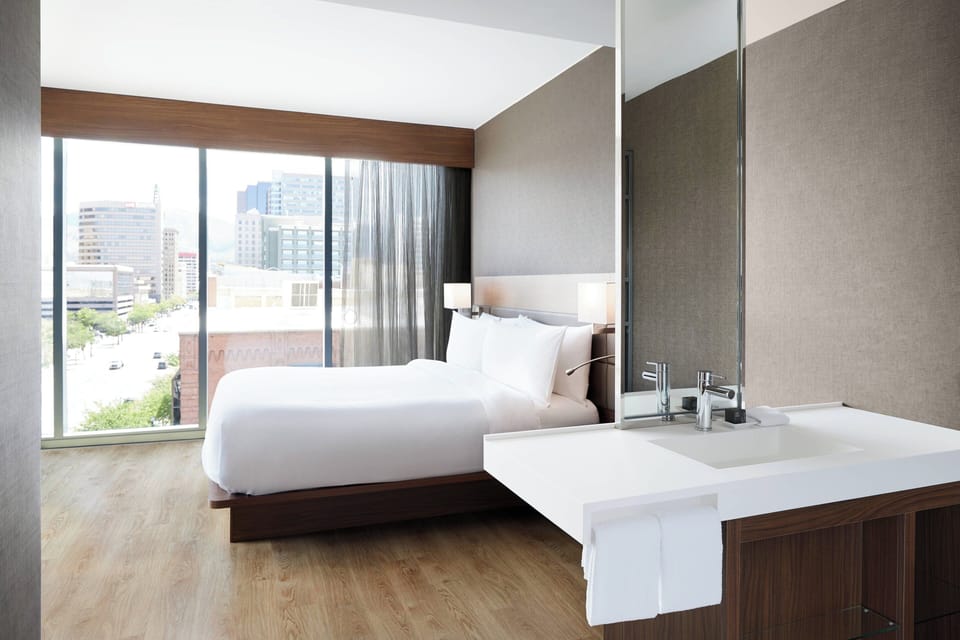Room, 1 King Bed, City View | Premium bedding, down comforters, in-room safe, desk