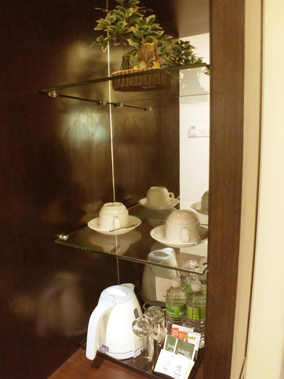 Shower, free toiletries, hair dryer, slippers