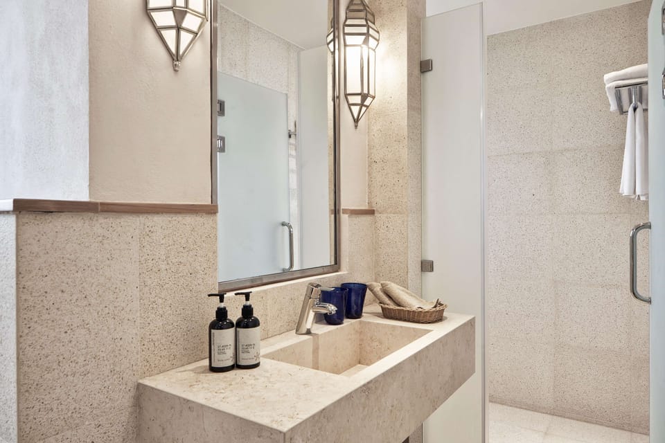 Deluxe Room | Bathroom | Shower, eco-friendly toiletries, hair dryer, towels