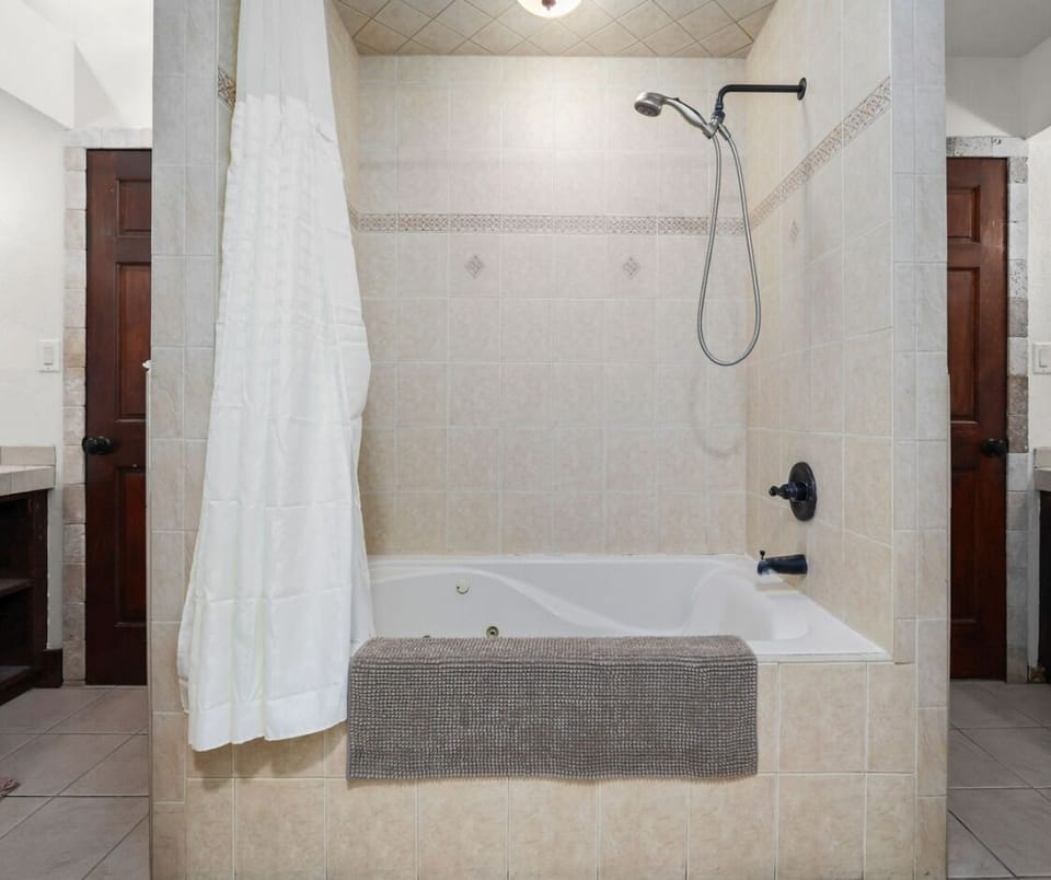 Master shower/bath.