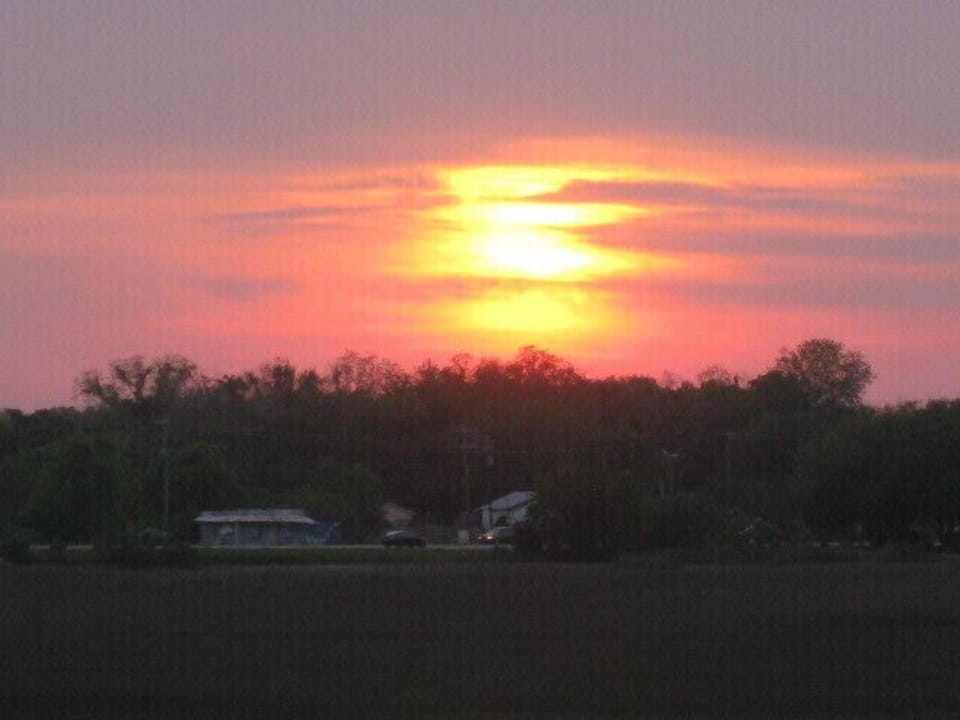Sunset view from the house 