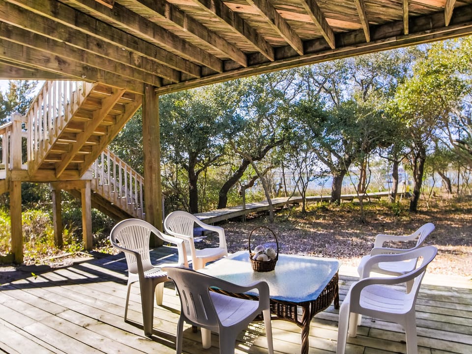 Covered Deck - Lower Level, Coastal Views