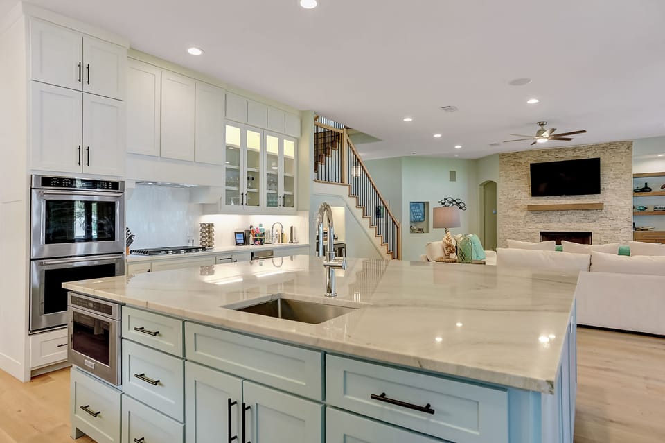Kitchen with Double Oven and Under-Counter Microwave Oven Drawer