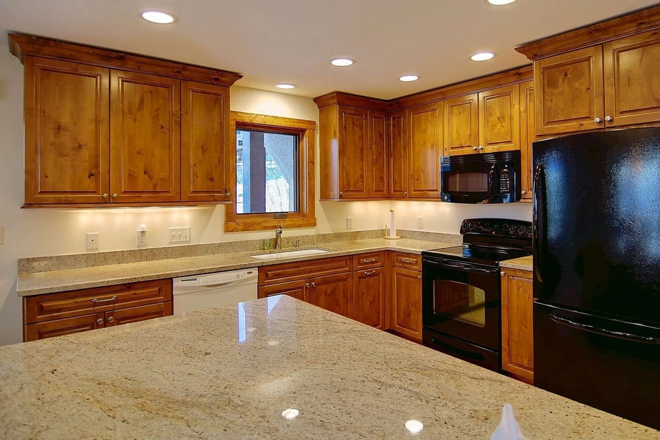 This beautiful kitchen is fully equipped with everything you need for meals in.