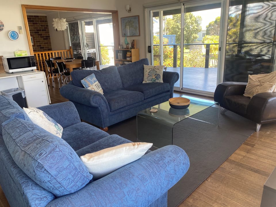 Open plan living - lounge, kitchen and dining