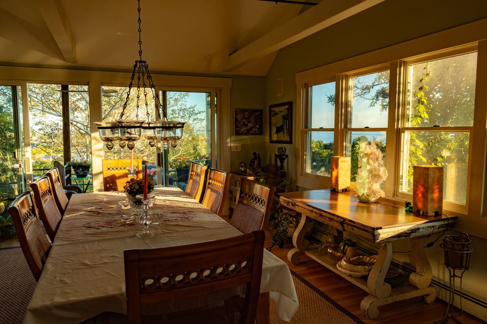 Dining Room looking outside toward Cape Cod Ba