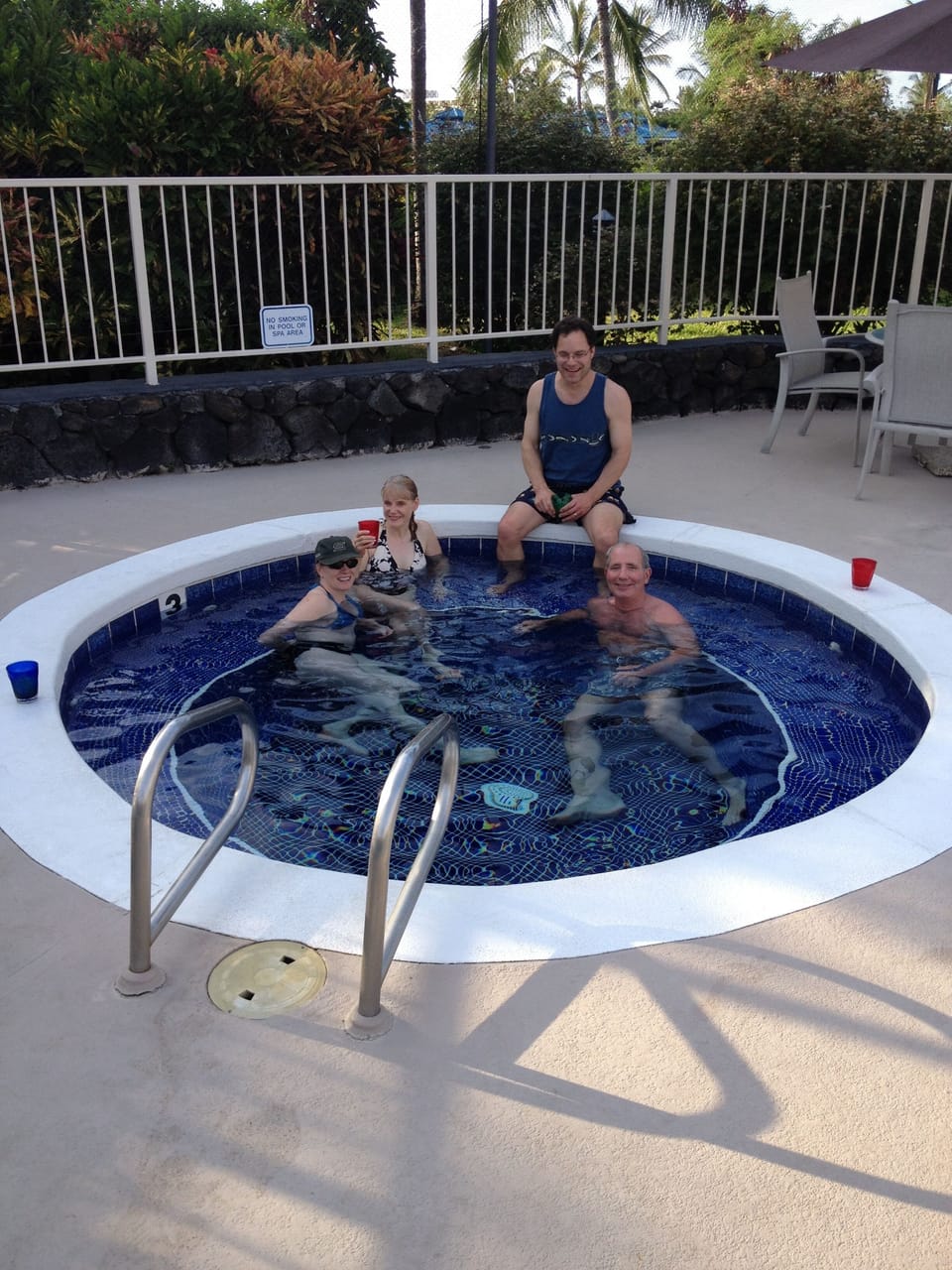 The spa (hot tub) is a wonderful place to relax and float your cares away.  
