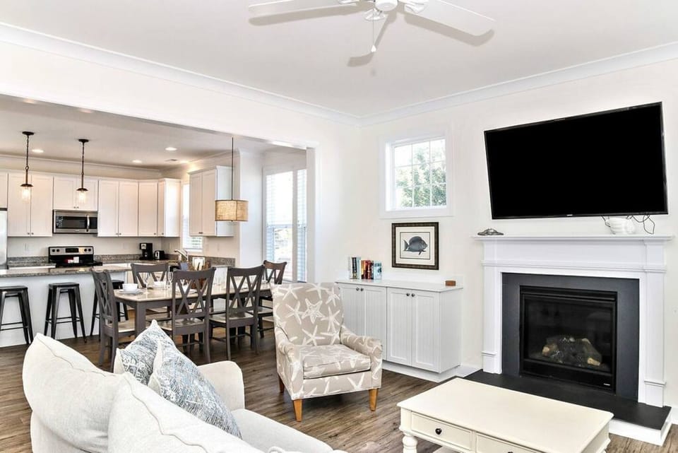 Open concept living, kitchen, and dining await!