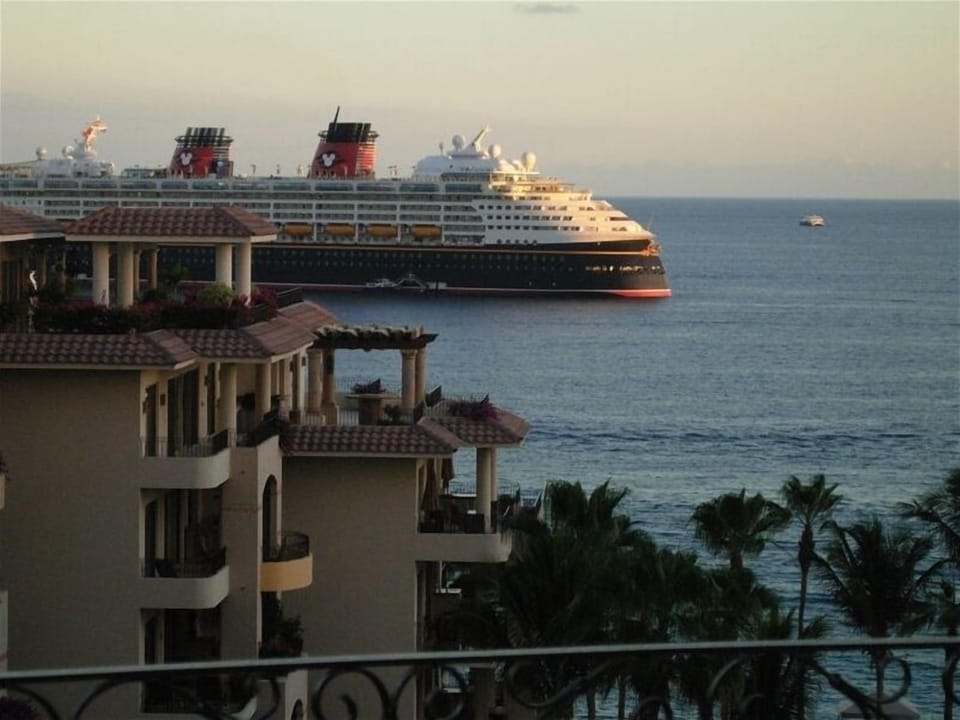 Late Afternoon Balcony View of Disney Cruise Ship