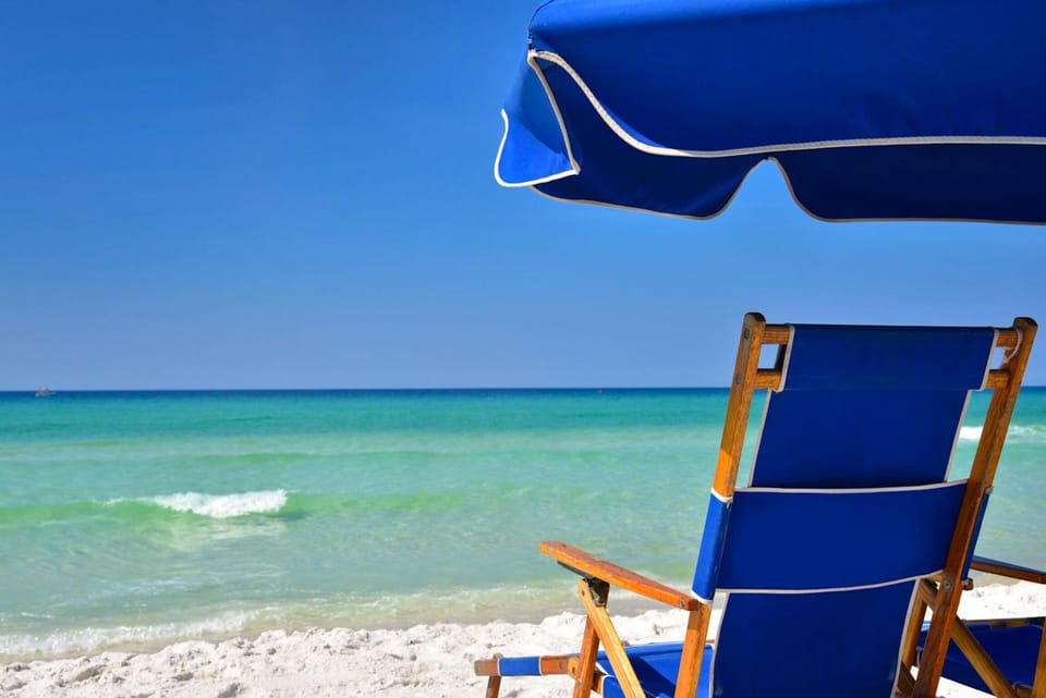 Beach Chair Set Up for 2 - a short walk
