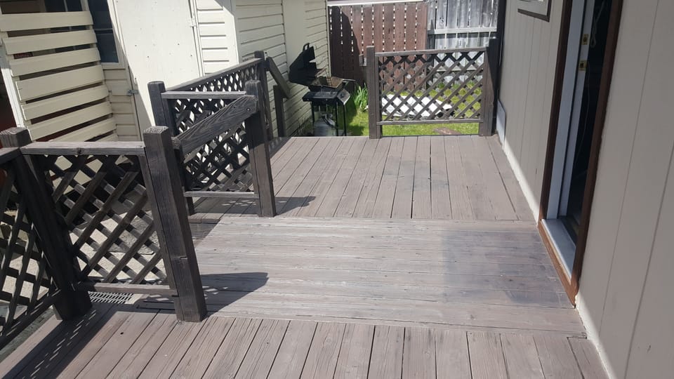 Back Deck Newly Refinished