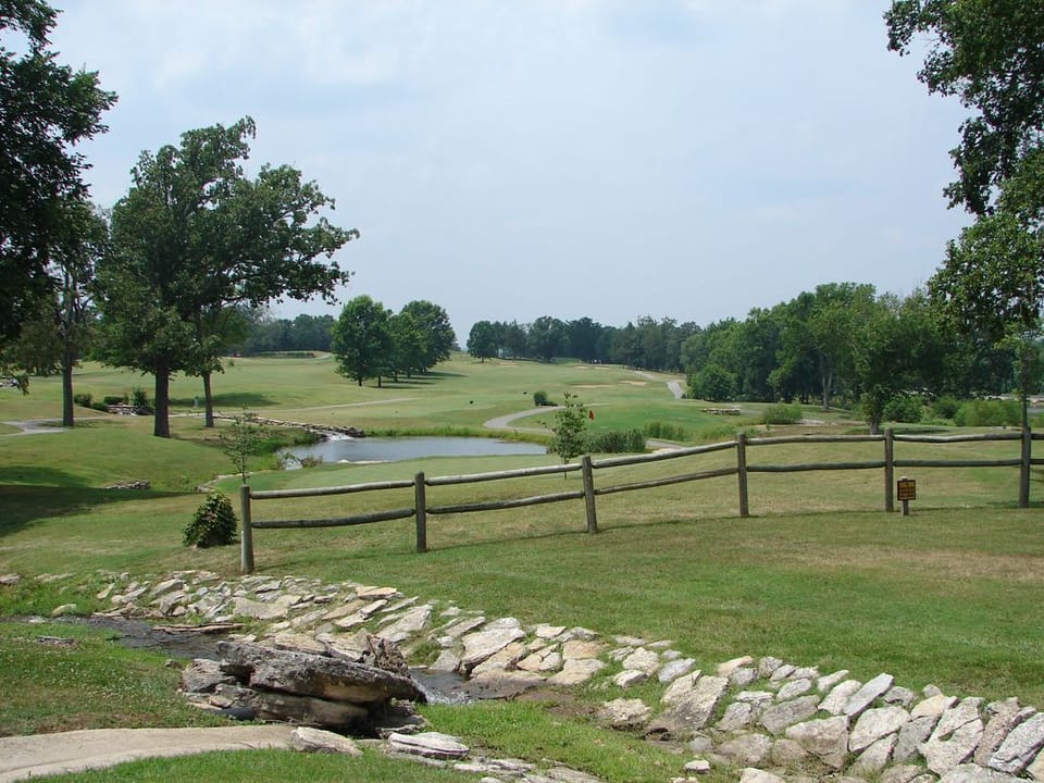 More beautiful golf views from the parking lot