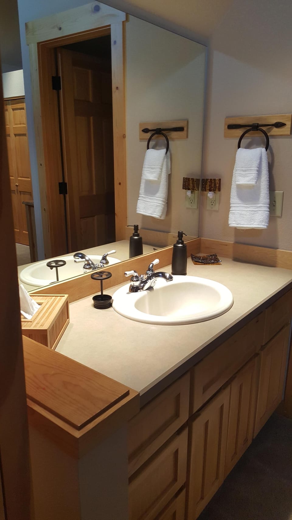 Vanity/Sink area in Master Bedroom suite (fully stocked)