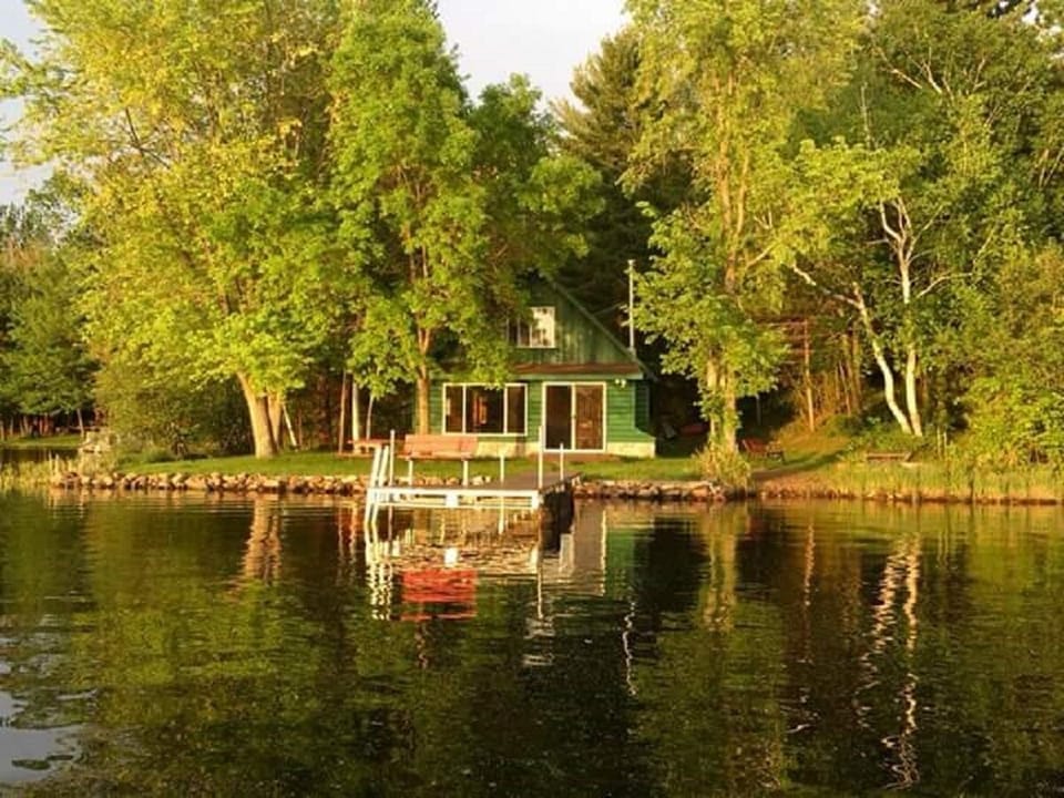 Loon Lakeside cabin view 