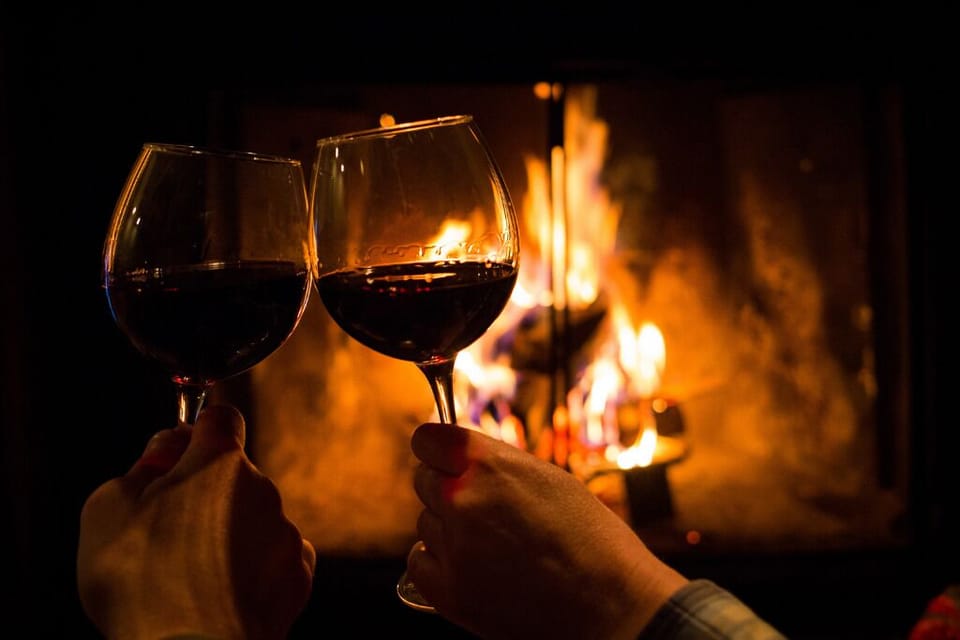 Enjoy a roaring fire after a day outdoors!
