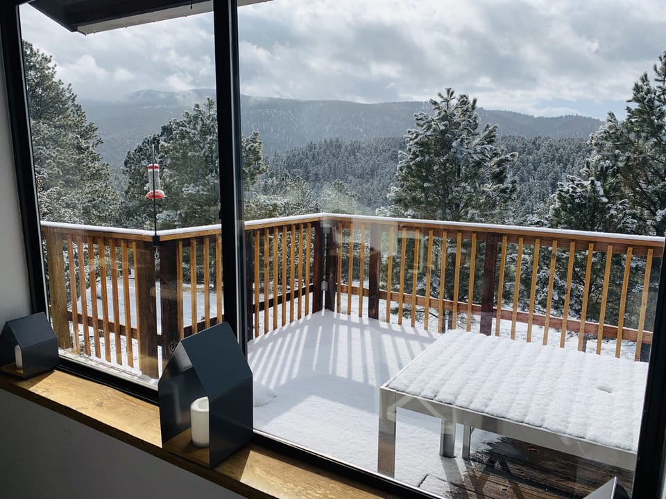 Dining Room Window - Who needs a TV? Though there is of course ahuge one there  