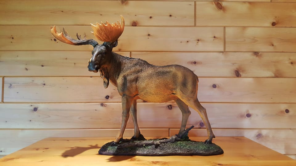 Beautiful wildlife decorations throughout the lodge