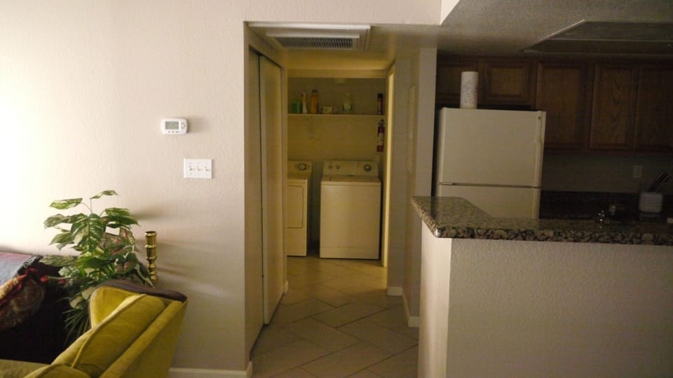View of shared washer and dryer