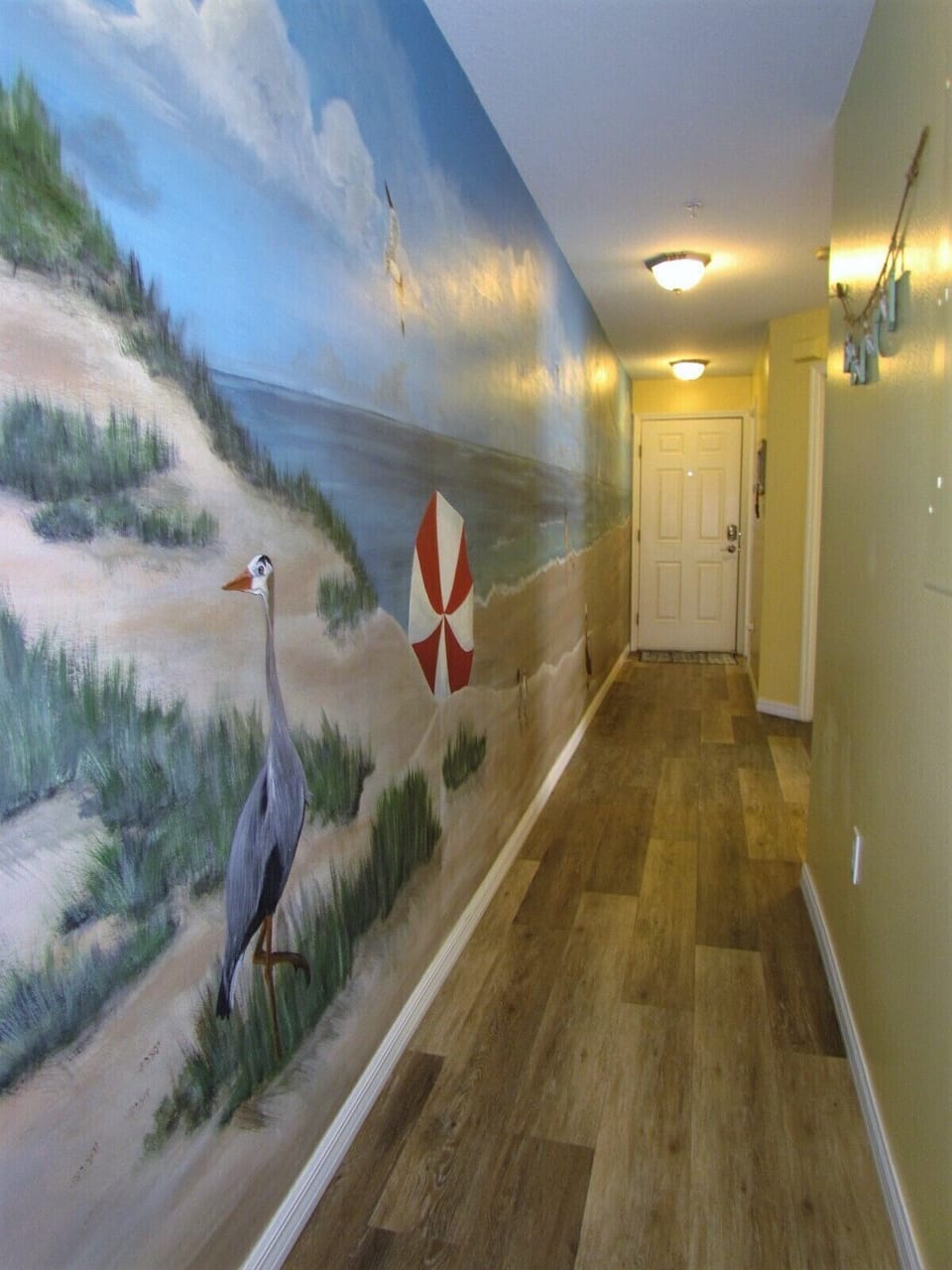 Entrance Into The Beachfront Condo. There's a Beachy Mural In Th - Entrance Into The Beachfront Condo. There's a Beachy Mural In The Hallway, too!