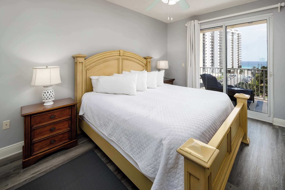 Master bedroom with king size bed
