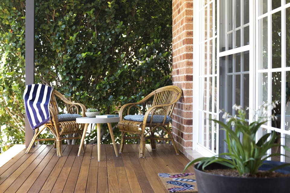 Relax on the front deck